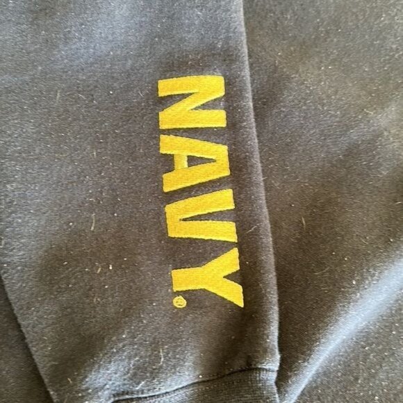 E5, Navy sweatshirt pullover, size large - Picture 3 of 5
